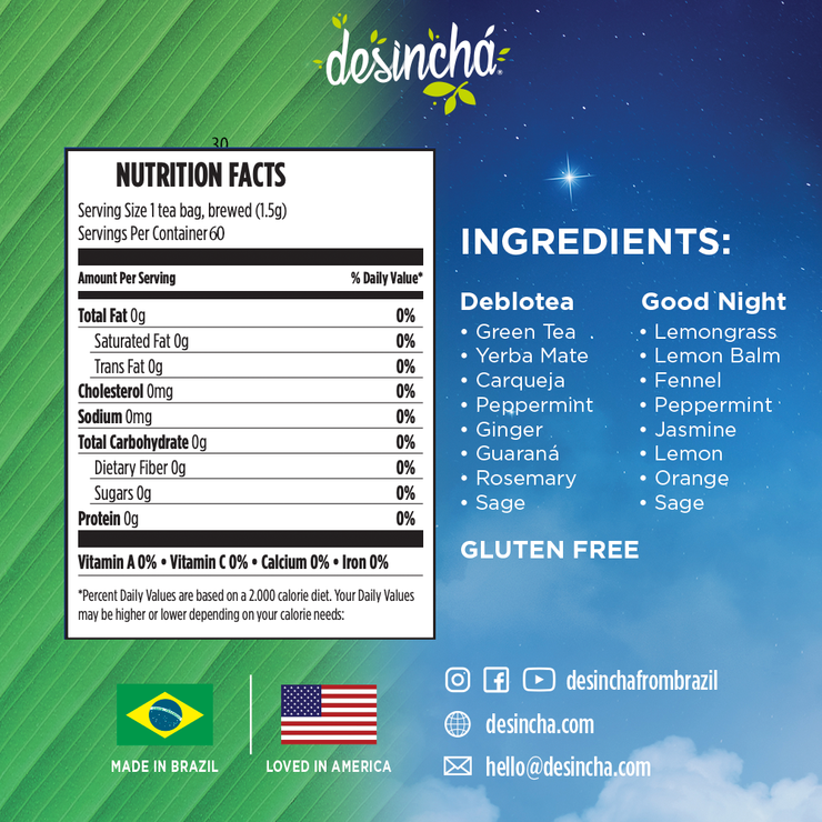 Desinchá Day & Night  (60 Tea Bags)