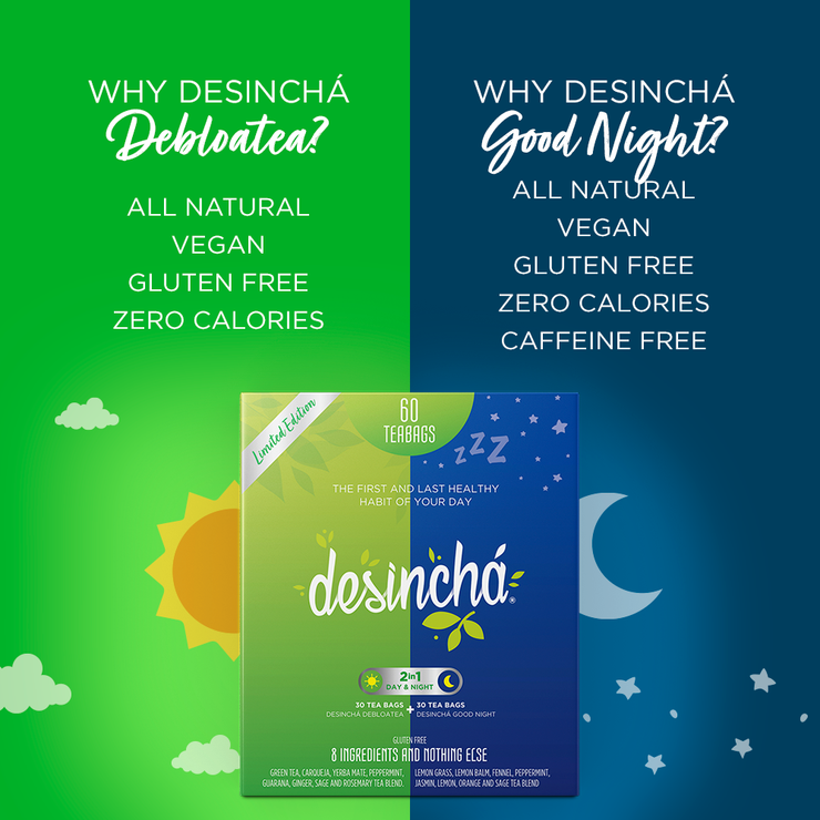 Desinchá Day & Night  (60 Tea Bags)